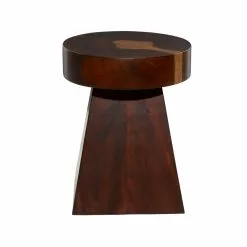 Grayson Lane 20-in X 16-in Brown Wood Contemporary Round End Table 10 Grayson Lane 20-in X 16-in Brown Wood Contemporary Round End Table -GRAYSON LANE SHOP 330945269 AlternateImage6