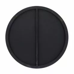 Grayson Lane 30-in X 30-in Round Black Wall Mirror