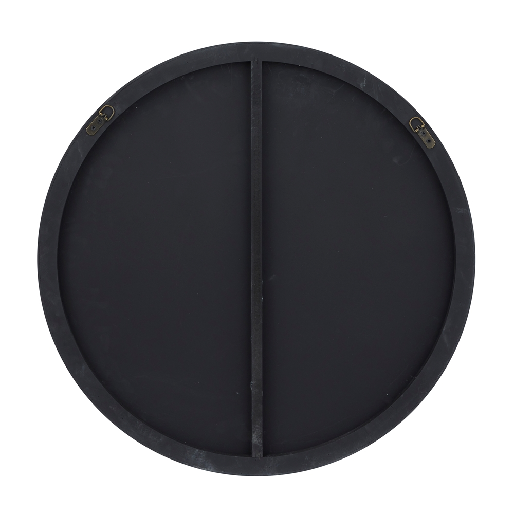 Grayson Lane 30-in X 30-in Round Black Wall Mirror 1 Grayson Lane 30-in X 30-in Round Black Wall Mirror