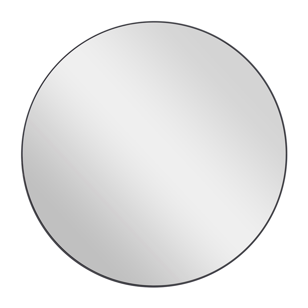 Grayson Lane 30-in X 30-in Round Black Wall Mirror 3 Grayson Lane 30-in X 30-in Round Black Wall Mirror - Image 3