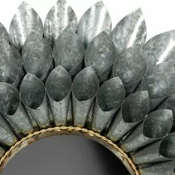 Grayson Lane 32-in X 32-in Round Grey Wall Mirror 8 Grayson Lane 32-in X 32-in Round Grey Wall Mirror -GRAYSON LANE SHOP 330945276 AlternateImage3