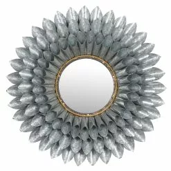 Grayson Lane 32-in X 32-in Round Grey Wall Mirror 7 Grayson Lane 32-in X 32-in Round Grey Wall Mirror -GRAYSON LANE SHOP 330945276 MainImage 001
