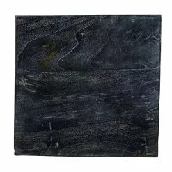 Grayson Lane Modern Grey Teak Wood Brick-Inspired Rectangle Ottoman