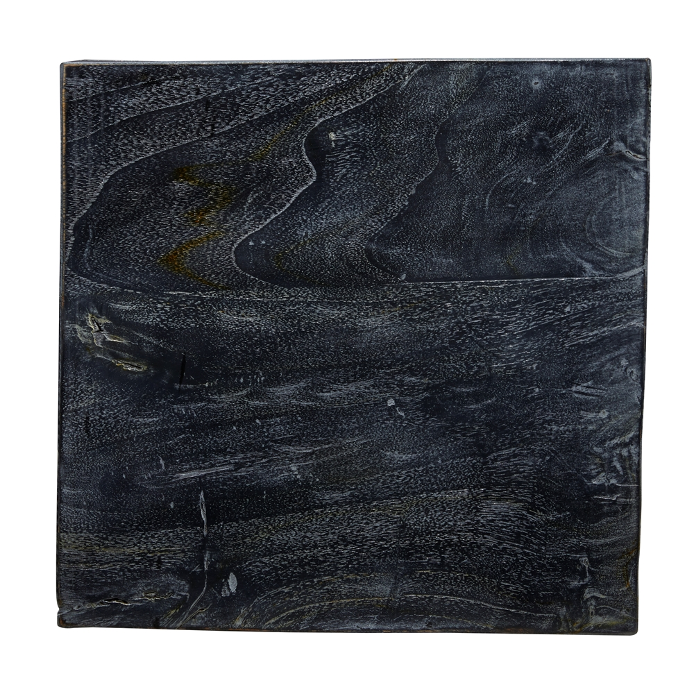 Grayson Lane Modern Grey Teak Wood Brick-Inspired Rectangle Ottoman 1 Grayson Lane Modern Grey Teak Wood Brick-Inspired Rectangle Ottoman