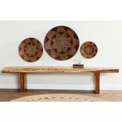 Grayson Lane 27.5-in H X 27.5-in W Abstract Palm Tree Leaf Wall Accent - Set Of 3 -GRAYSON LANE SHOP 330945298 AlternateImage2