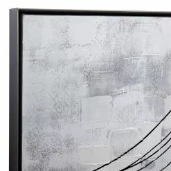 Grayson Lane Silver Metal Framed 30-in H X 40-in W Abstract Wood Painting -GRAYSON LANE SHOP 330945300 AlternateImage4