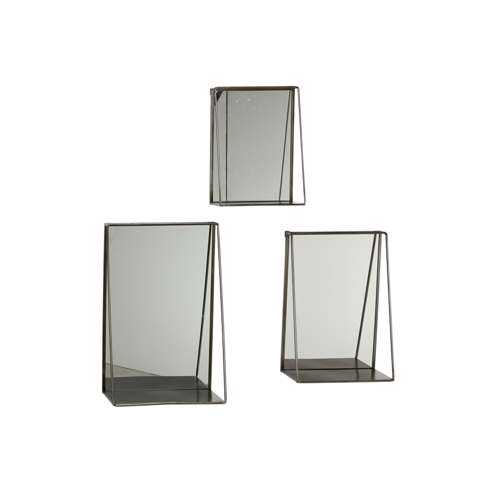 Grayson Lane 23.80-in X 16-in Rectangle Gold Wall Mirror 2 Grayson Lane 23.80-in X 16-in Rectangle Gold Wall Mirror - Image 2