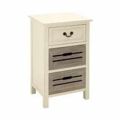Grayson Lane 28-in X 17-in White Wood Coastal End Table With Wooden Crates -GRAYSON LANE SHOP 330945306 AlternateImage6
