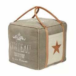 Grayson Lane Farmhouse Grey Canvas Square Ottoman With Handles 12 Grayson Lane Farmhouse Grey Canvas Square Ottoman With Handles -GRAYSON LANE SHOP 330945335 AlternateImage6