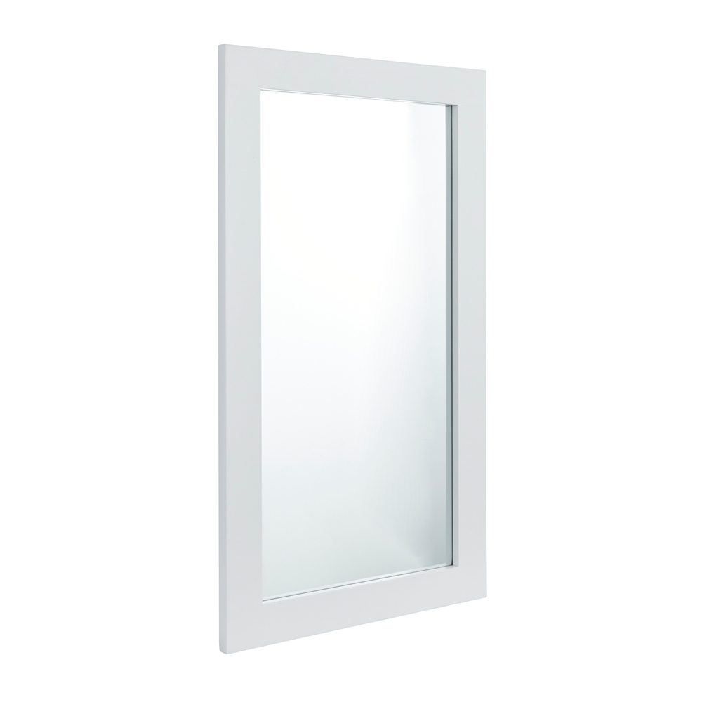 Grayson Lane 42-in X 24-in Rectangle White Wall Mirror 3 Grayson Lane 42-in X 24-in Rectangle White Wall Mirror - Image 3