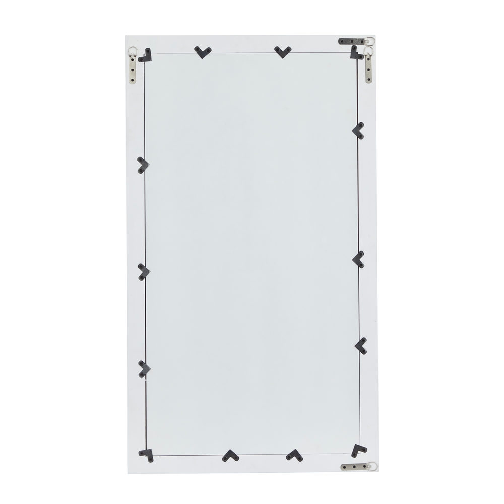 Grayson Lane 42-in X 24-in Rectangle White Wall Mirror 2 Grayson Lane 42-in X 24-in Rectangle White Wall Mirror - Image 2