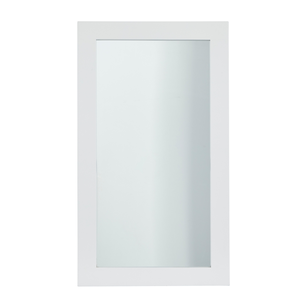 Grayson Lane 42-in X 24-in Rectangle White Wall Mirror 1 Grayson Lane 42-in X 24-in Rectangle White Wall Mirror