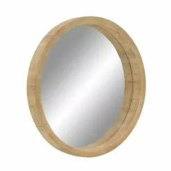 Grayson Lane 31.5-in X 31.5-in Round Brown Wooden Wall Mirror 9 Grayson Lane 31.5-in X 31.5-in Round Brown Wooden Wall Mirror -GRAYSON LANE SHOP 330945360 AlternateImage5