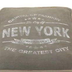 Grayson Lane Vintage Grey Canvas Square Ottoman With Handles 10 Grayson Lane Vintage Grey Canvas Square Ottoman With Handles -GRAYSON LANE SHOP 330945366 AlternateImage3