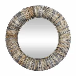 Grayson Lane 34.5-in X 34.5-in Round Grey Wall Mirror -GRAYSON LANE SHOP 330945377 MainImage 001