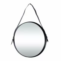 Grayson Lane 30.55-in X 24.70-in Round Black Wall Mirror -GRAYSON LANE SHOP 330945387 AlternateImage5