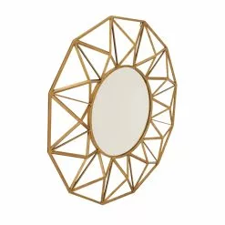 Grayson Lane 32.38-in X 32.38-in Round Gold Wall Mirror -GRAYSON LANE SHOP 330945402 AlternateImage5