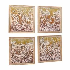Grayson Lane 19.5-in H X 19.5-in W Floral And Botanical Metal Wall Accent - Set Of 4 -GRAYSON LANE SHOP 330945425 AlternateImage7