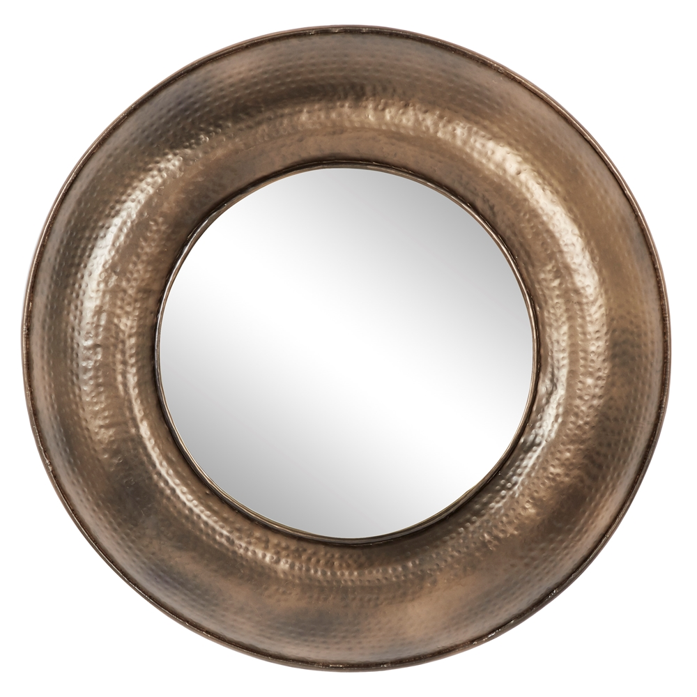 Grayson Lane 32-in X 32-in Round Bronze Wall Mirror 4 Grayson Lane 32-in X 32-in Round Bronze Wall Mirror - Image 4