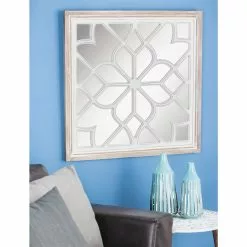 Grayson Lane 30-in X 30.13-in Square White Wall Mirror 8 Grayson Lane 30-in X 30.13-in Square White Wall Mirror -GRAYSON LANE SHOP 330945444 AlternateImage1