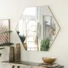 Grayson Lane 35-in X 40-in Irregular Gold Wall Mirror