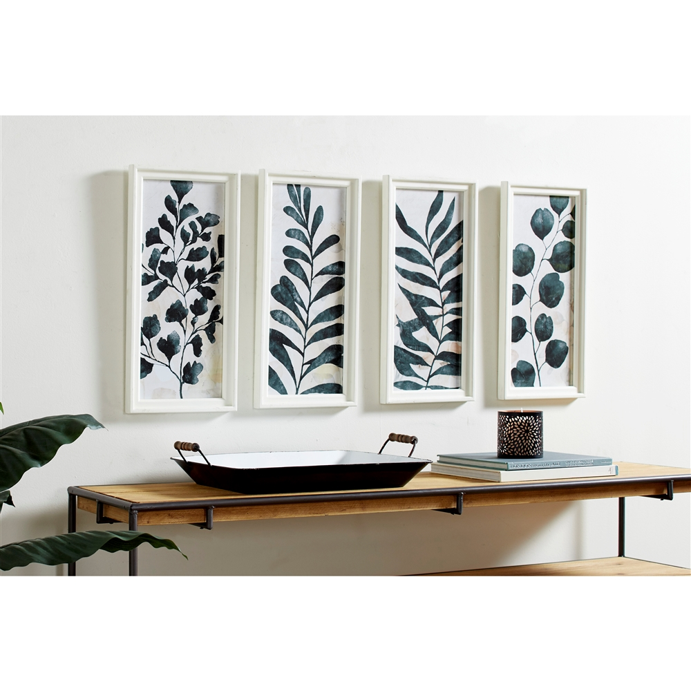 Grayson Lane White Wood Framed 21-in H X 10-in W Floral Wood Print - Set Of 4 3 Grayson Lane White Wood Framed 21-in H X 10-in W Floral Wood Print - Set Of 4 - Image 3