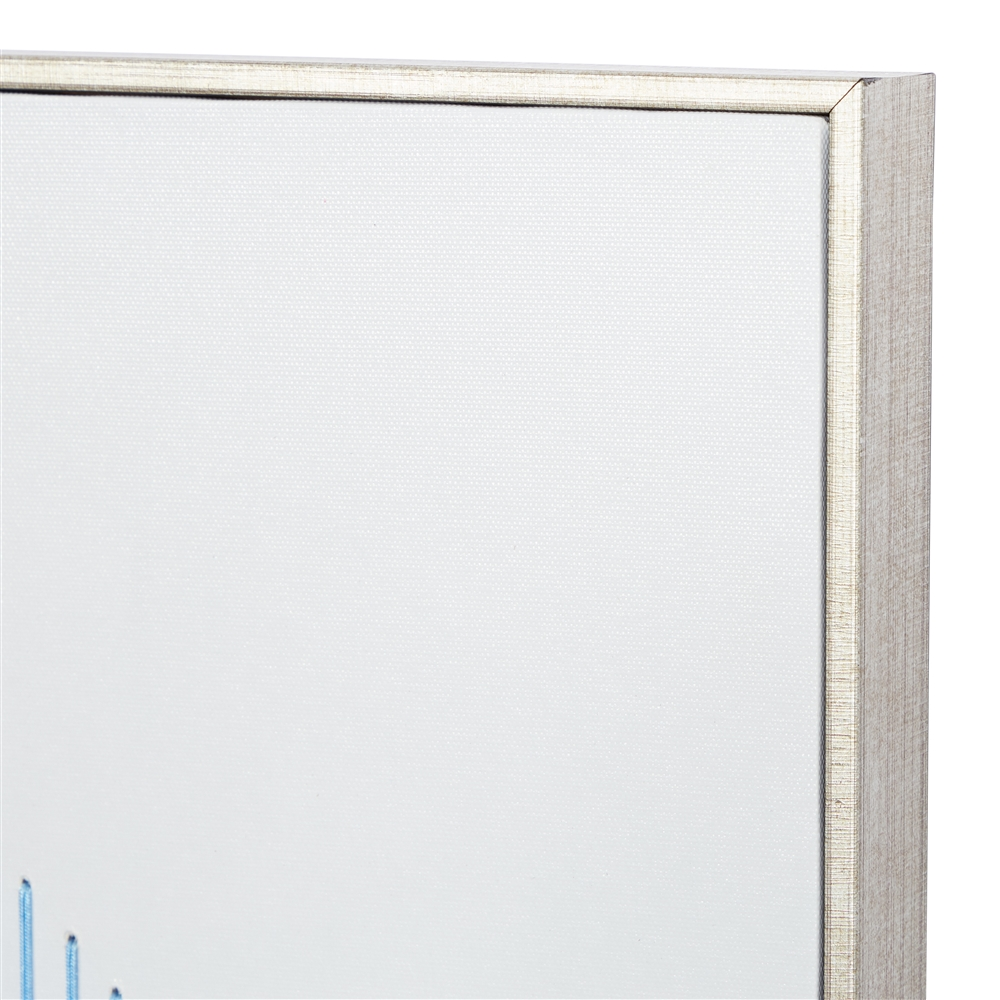 Grayson Lane Silver Wood Framed 32-in H X 20-in W Abstract MDF Hand-Painted Print - Set Of 2 5 Grayson Lane Silver Wood Framed 32-in H X 20-in W Abstract MDF Hand-Painted Print - Set Of 2 - Image 5